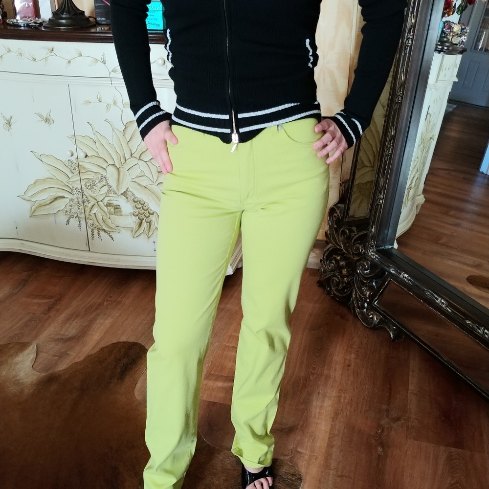 SOLD Versace Jeans in lime green